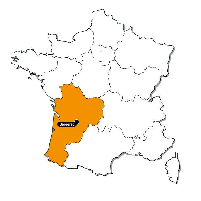 Carte ville bergerac